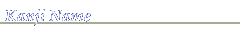 Kanji Name